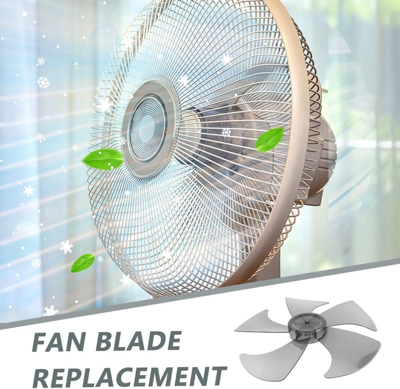 DIYEAH Replacement Fan Blades 13 Inch Five Leaf Plastic Blades for Pedestal and Wall Fans Quiet Cooling Fan Blade Replacement Easy to Install and Clean - Image 4